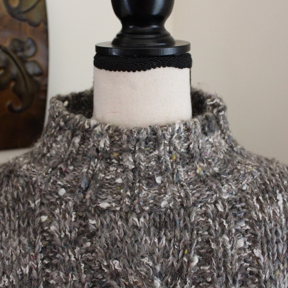D.D. Sloane, Cable Knit mock turtle neck sweater - Picture 5 of 9